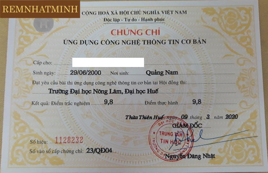 Các kỹ năng cơ bản được kiểm tra