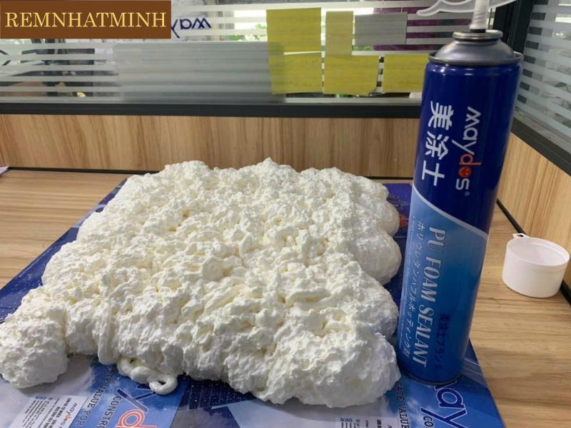 Ứng dụng thực tế của keo bọt Maydos 