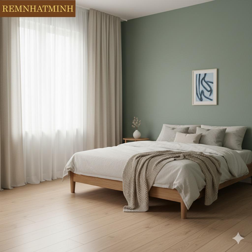 Gợi ý phối màu rèm với màu sơn tường 4