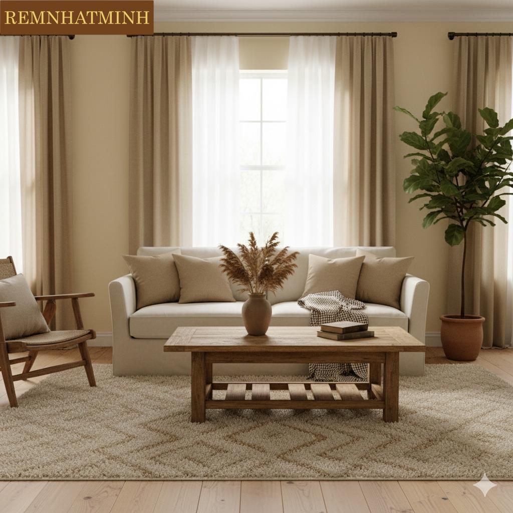 Gợi ý phối màu rèm với màu sơn tường 6