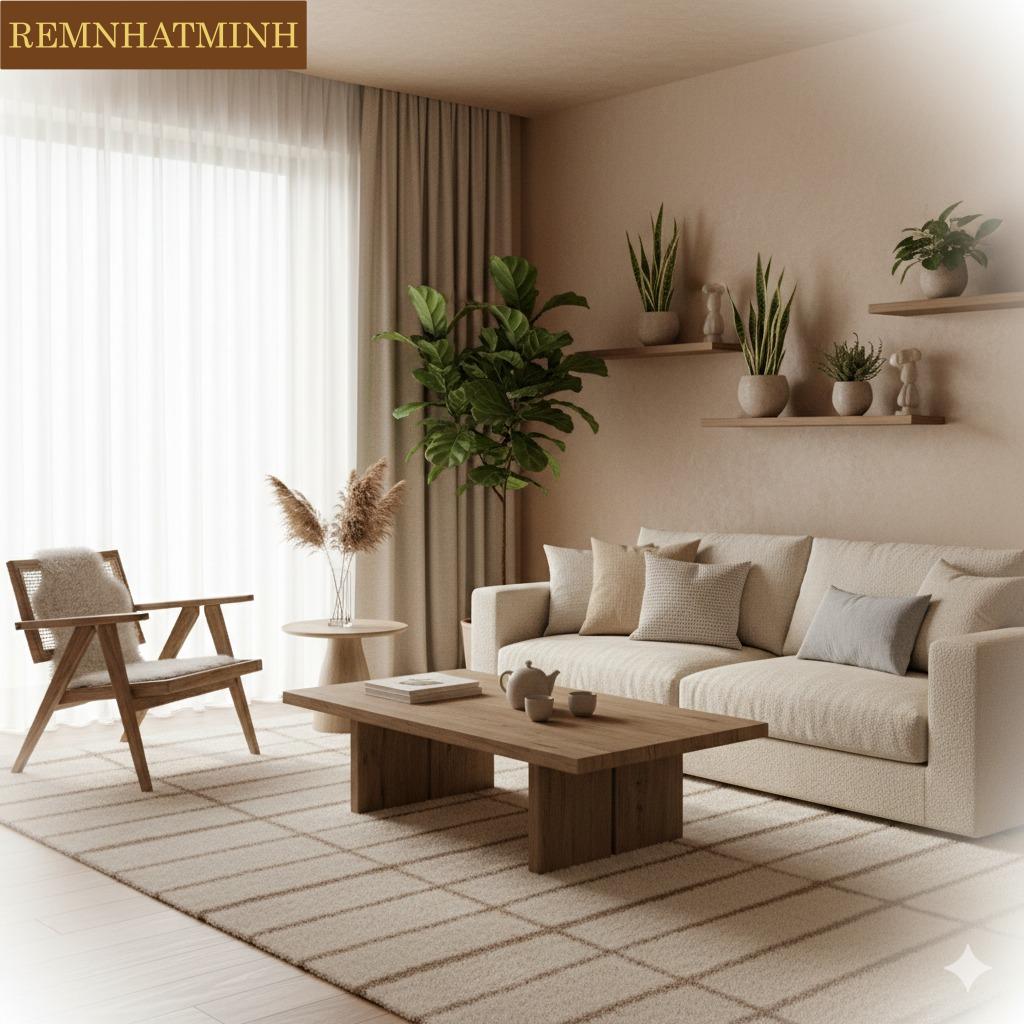 Gợi ý phối màu rèm với màu sơn tường