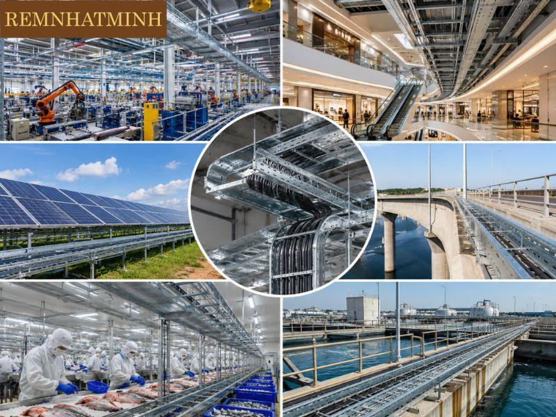 Ứng dụng thực tế trong các công trình của máng mạ nhúng nóng