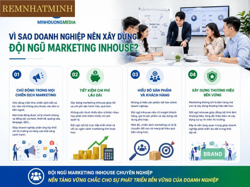 Vì sao doanh nghiệp nên xây dựng đội ngũ marketing inhouse?