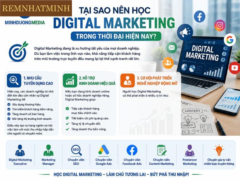 Tại sao nên học Digital Marketing trong thời đại hiện nay?