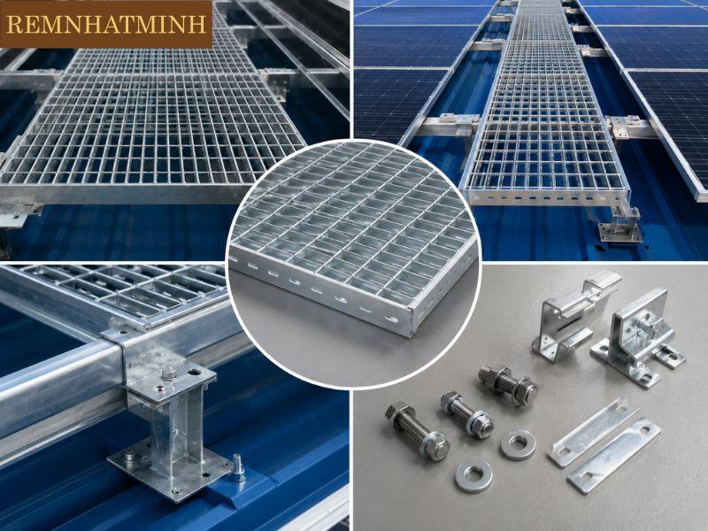 Cấu tạo của sàn thao tác trên mái tôn